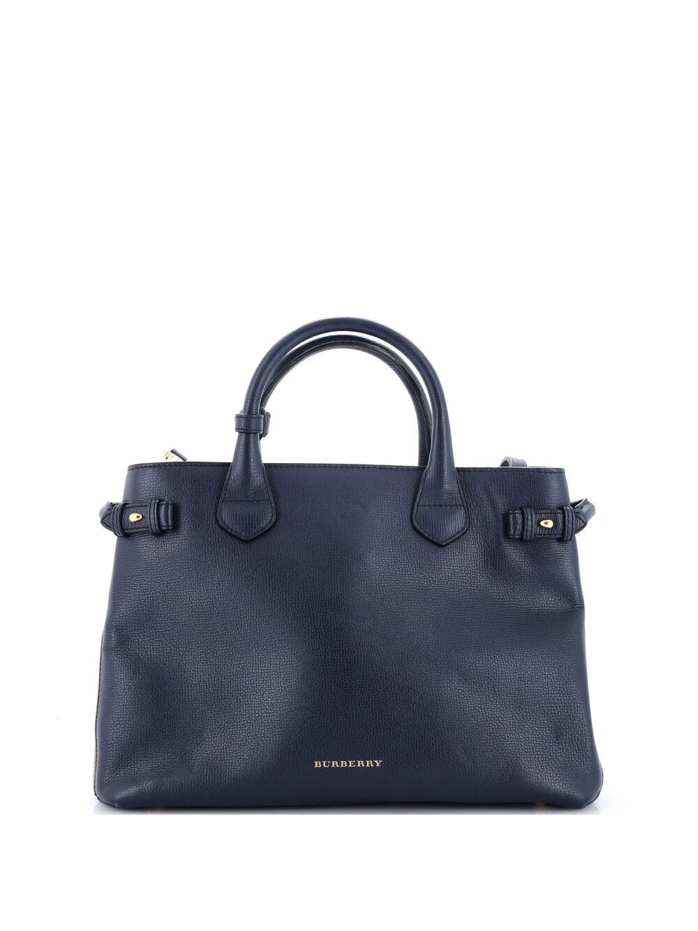 Burberry Banner Tote Leather And House #377322B92B